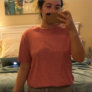 zara striped t shirt trafaluc